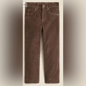 Crewcuts Boys Kids Stretch Adjustable Waist Raw Umber Brown Corduroy Pants. 6.